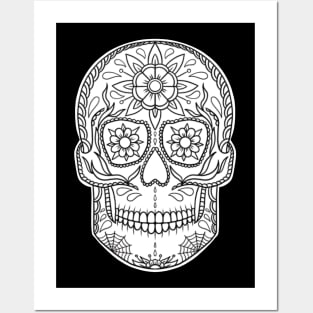 HomeSchoolTattoo Sugarskull Posters and Art